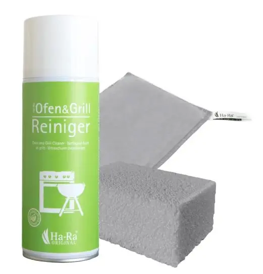 Set  voor de bbq: ovenspray, doek en BBQ cleaner